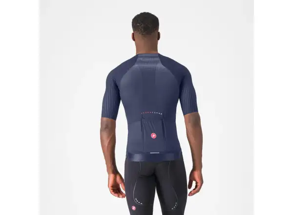 Castelli Aero Race 8S Herren Trikot kurzärmelig Belgian Blue