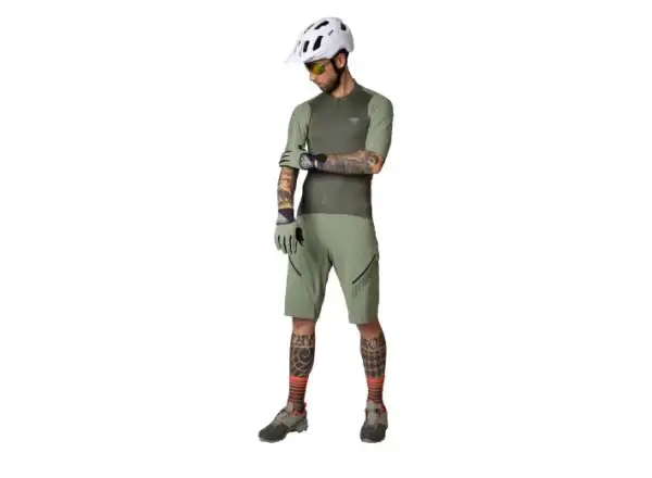 Dynafit Ride Light 1/2 Zip Herrenshirt mit kurzem Arm Thyme.
