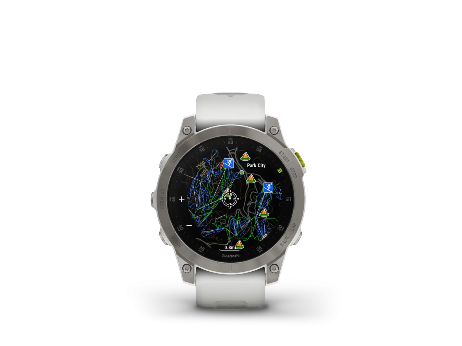 Garmin Epix Generation 2 Sapphire Edition Smartwatch Titanium/Weiß