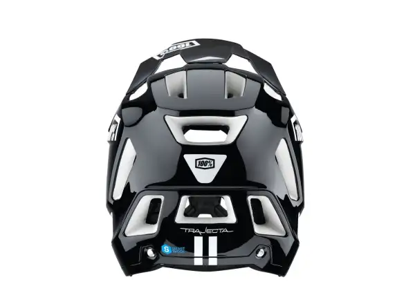 100% Trajecta mit Fidlock Helm Schwarz/Weiß