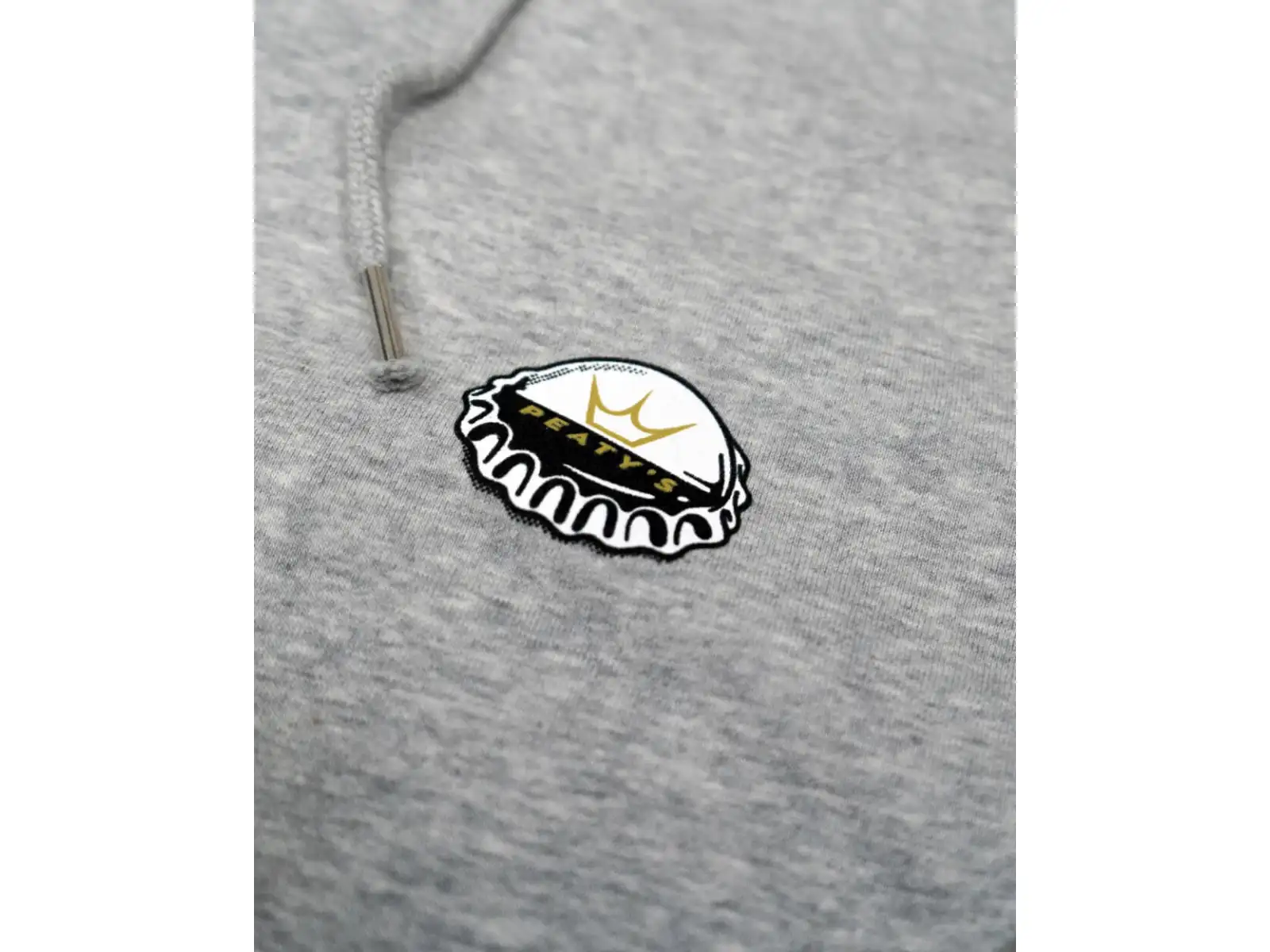 Peatys Pubwear Herrenhoodie mit Kapuze Homebrew / Heather Grey
