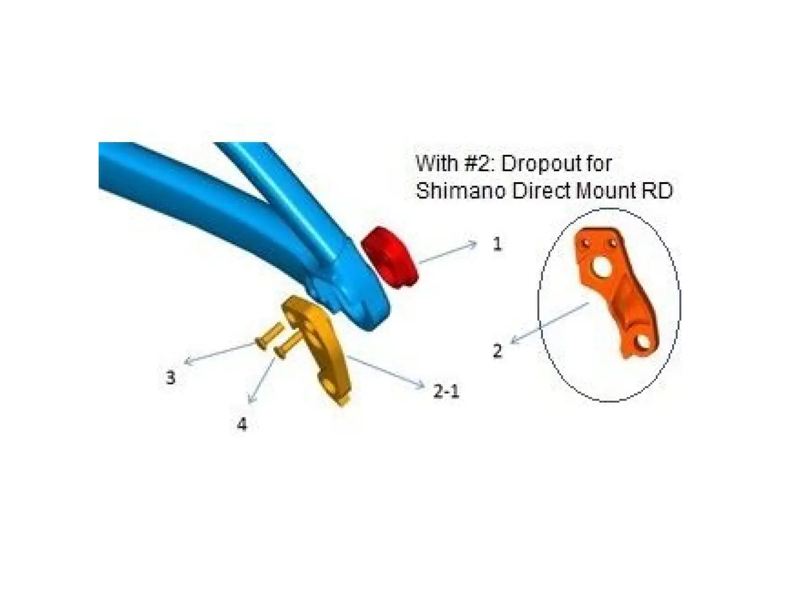 Giant Schaltauge GS804Y Directmount RD