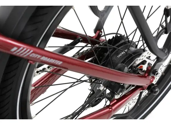 Apache Tanka 24 RX faltbares E-Bike 363 Wh S/M bordeauxfarben