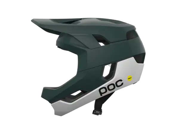 POC Otocon Race MIPS MTB Helm Pargasite Green Matt/Hydrogen White Matt