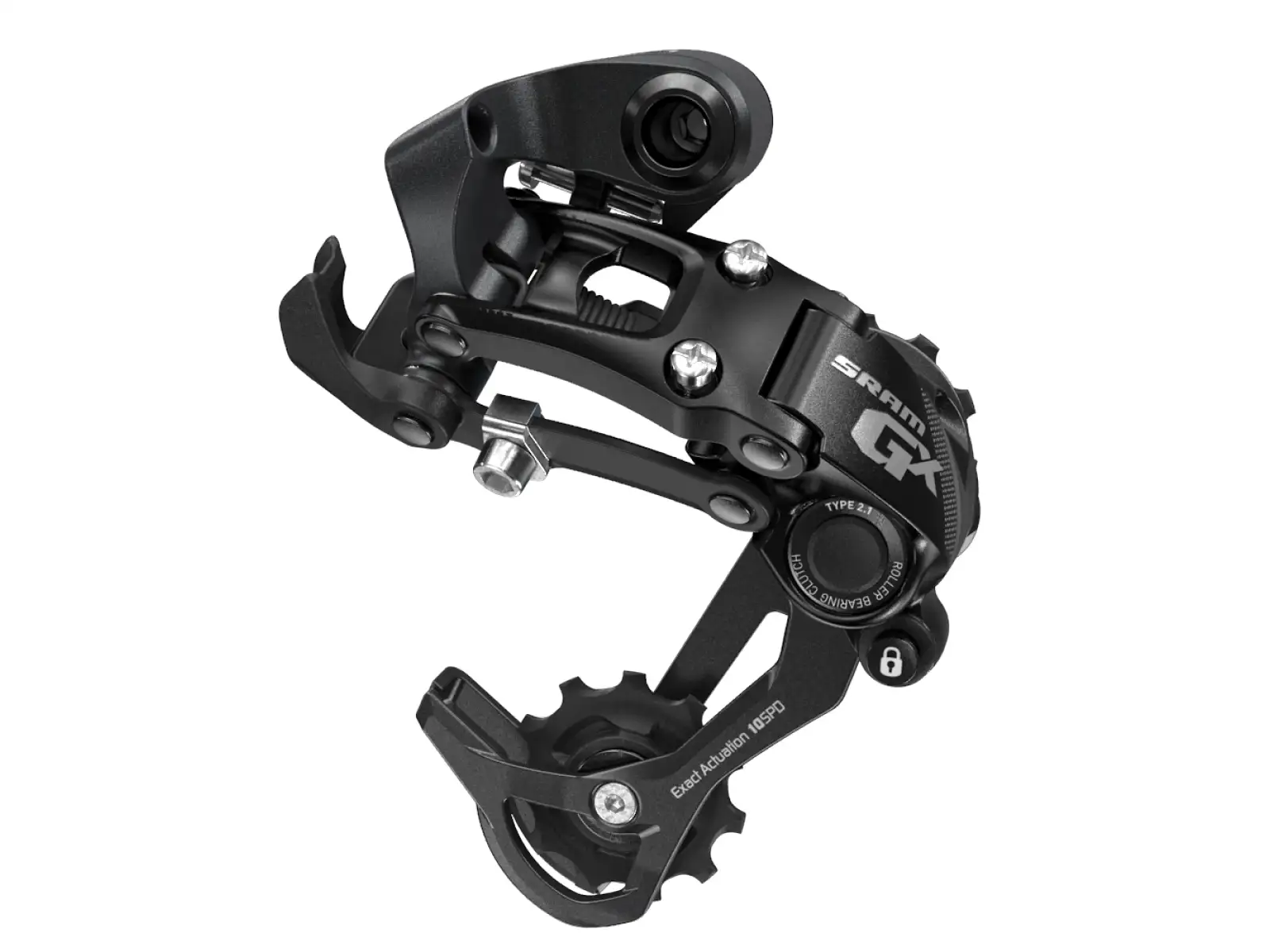 Sram GX Type 2.1 10-fach Schaltwerk Kurzer Käfig Schwarz