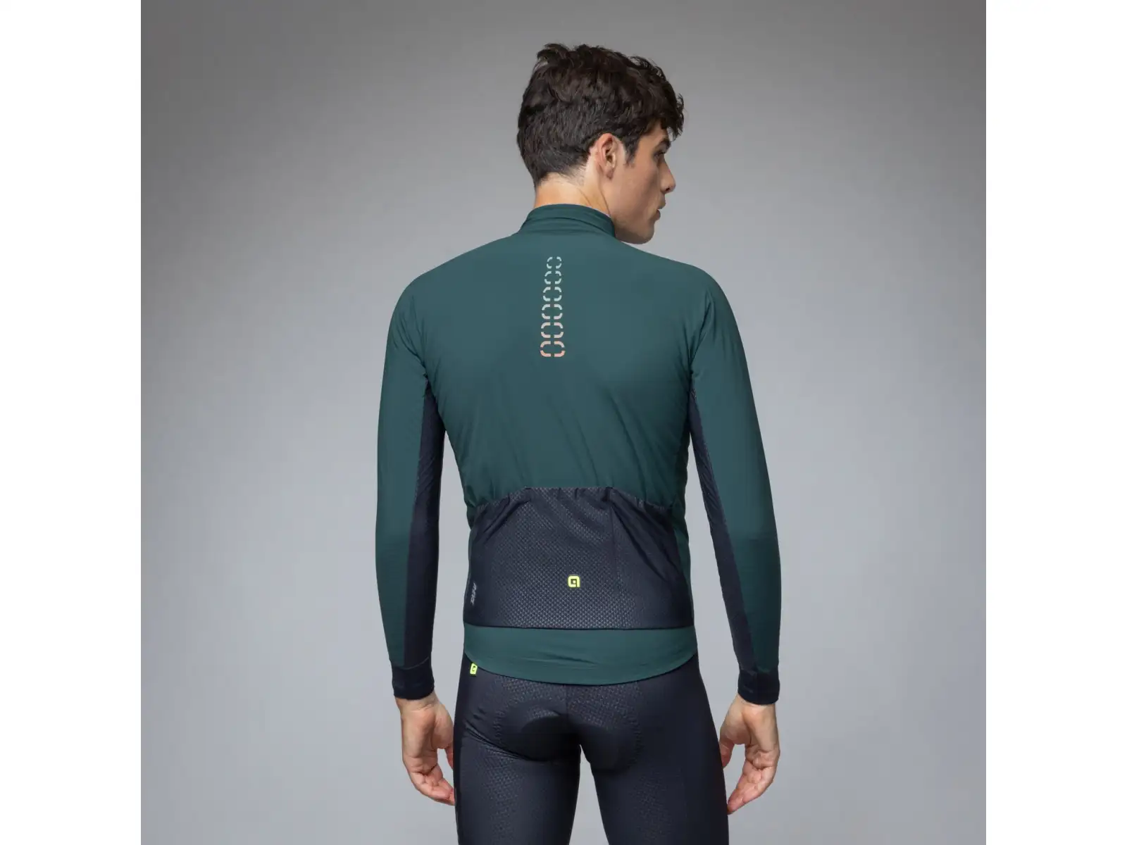 Alé R-EV1 Thermo Shield Herren Winter-Fahrradjacke Bottle Green