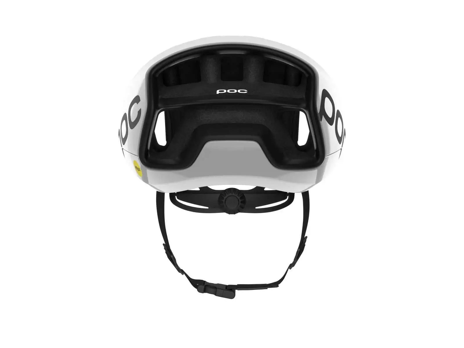 POC Cytal Rennradhelm Hydrogen White/Uranium Black Matt/Logo