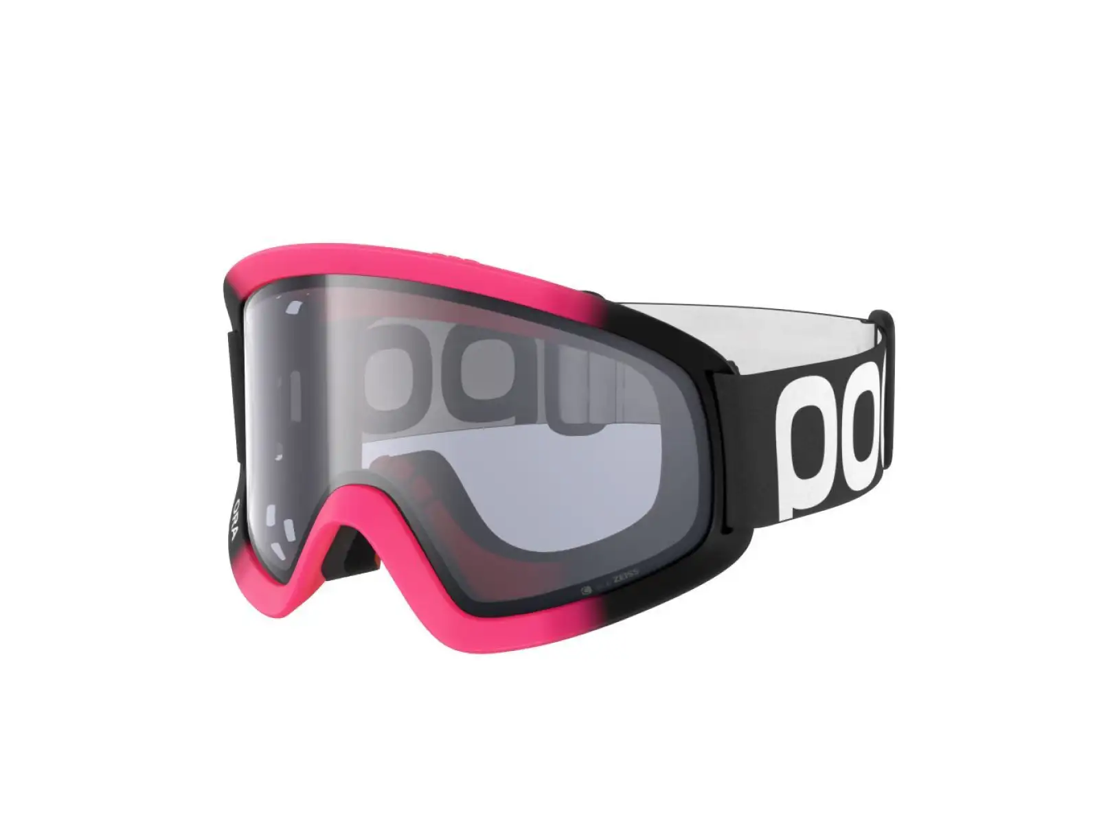 POC Ora Clarity Skibrille Fluorescent Pink/Uranium Black Translucent