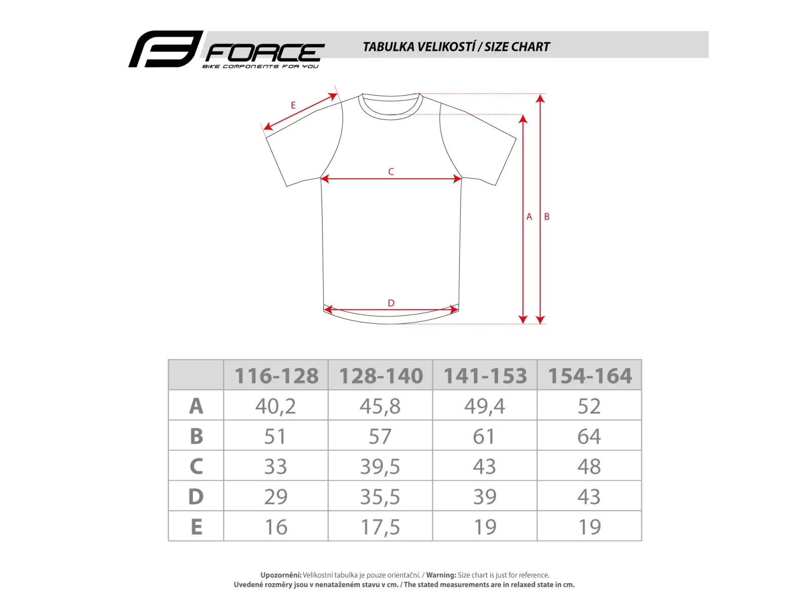 Force Kid Mountainbike Cheery Kindertrikot Kurzarm - Schwarz/Orange