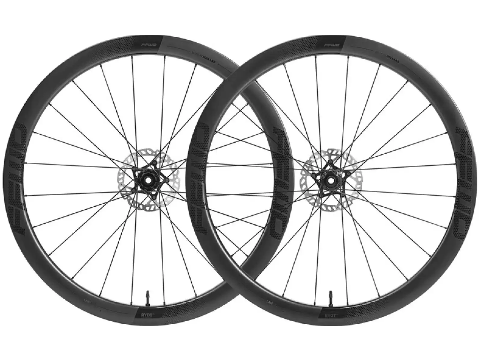 FFWD RYOT44 FFWD 2:1 Straßenkarbonräder MattSchwarz Tubeless, Nabe XDR