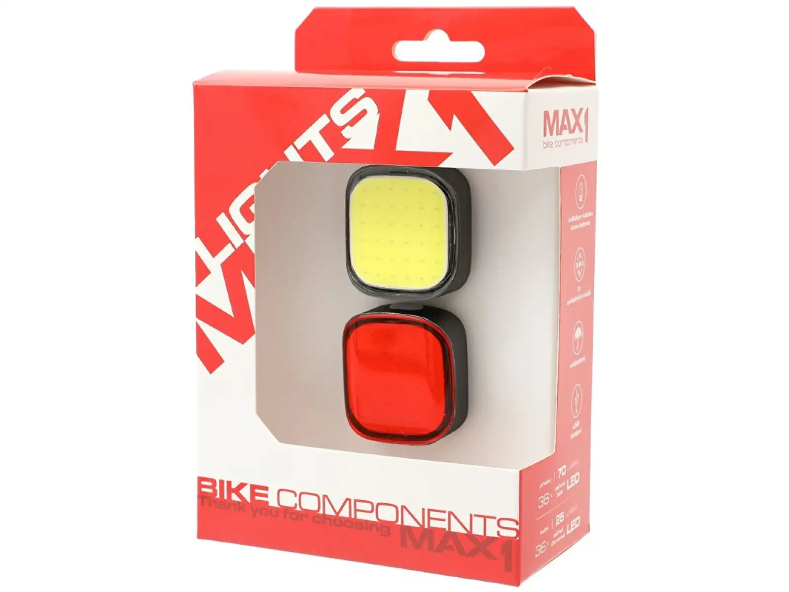 MAX1 Sirius USB schwarze Lichtset