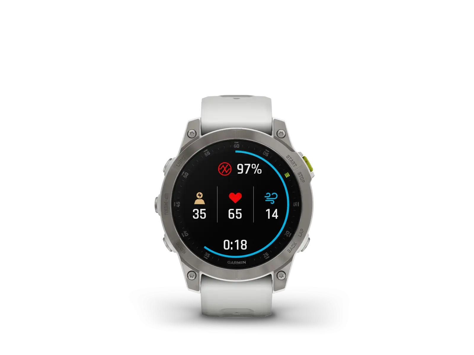Garmin Epix Generation 2 Sapphire Edition Smartwatch Titanium/Weiß