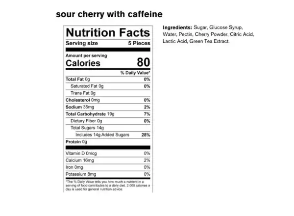 Skratch Labs Energy Chews Fruchtbonbons 50 g Kirsche + Koffein