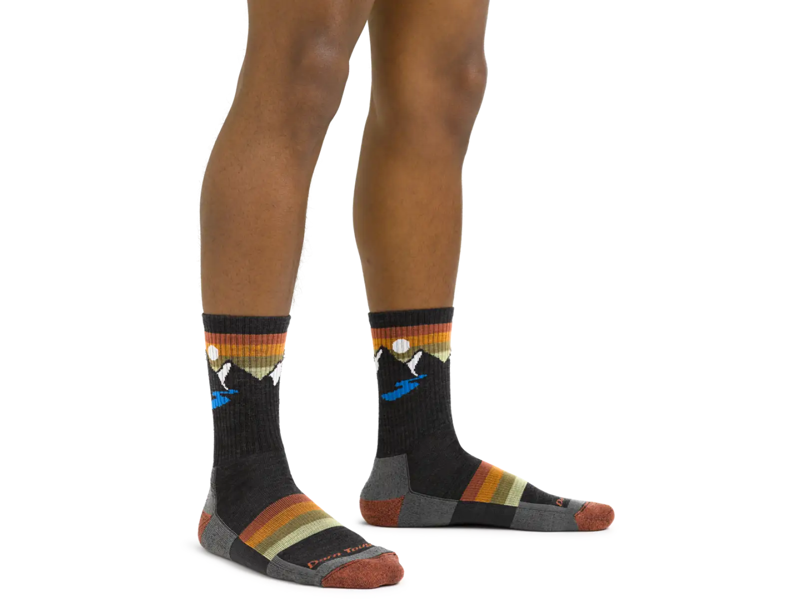 Darn Tough Sunset Ridge Micro Crew Lightweight Cushion Herren Socken Charcoal