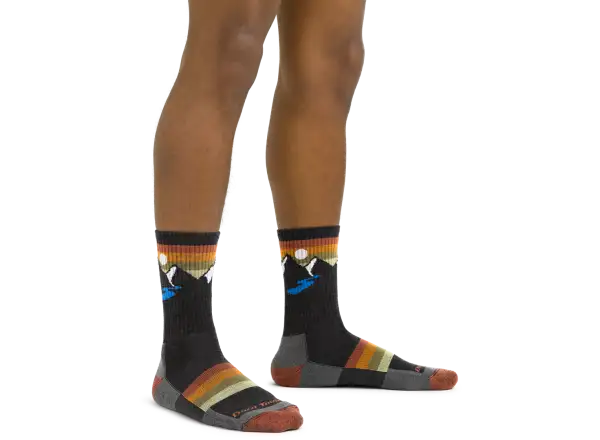 Darn Tough Sunset Ridge Micro Crew Lightweight Cushion Herren Socken Charcoal