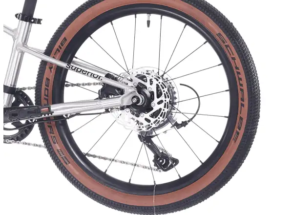 Superior TEAM 20 Kindefahrrad Gloss Brushed Alu / Rainbow Black 9.0"