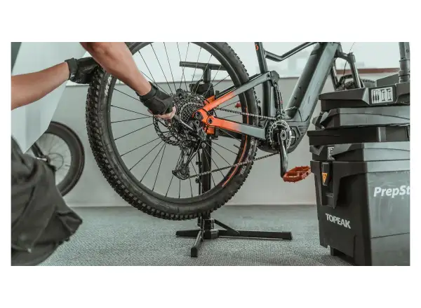 Topeak Transformer eUP Werkstatt-Pumpe Schwarz/Gelb