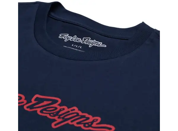 Troy Lee Designs Signature T-Shirt Kurzarm Navy