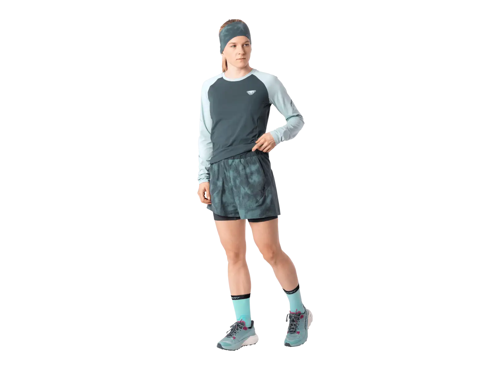 Dynafit Trail Reflective 2in1 Damen Laufshorts Cinder