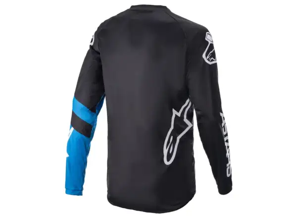 Alpinestars Racer V3 Herren-Trikot langärmelig Schwarz/Hellblau