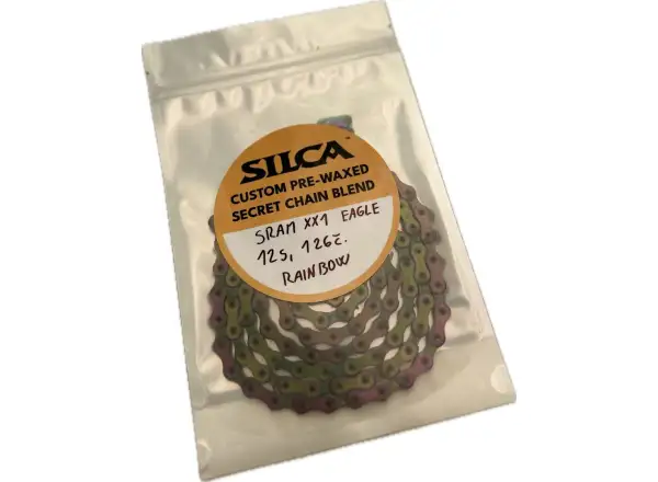 Silca gewachste Kette Sram XX1 Eagle 12sp. Regenbogen