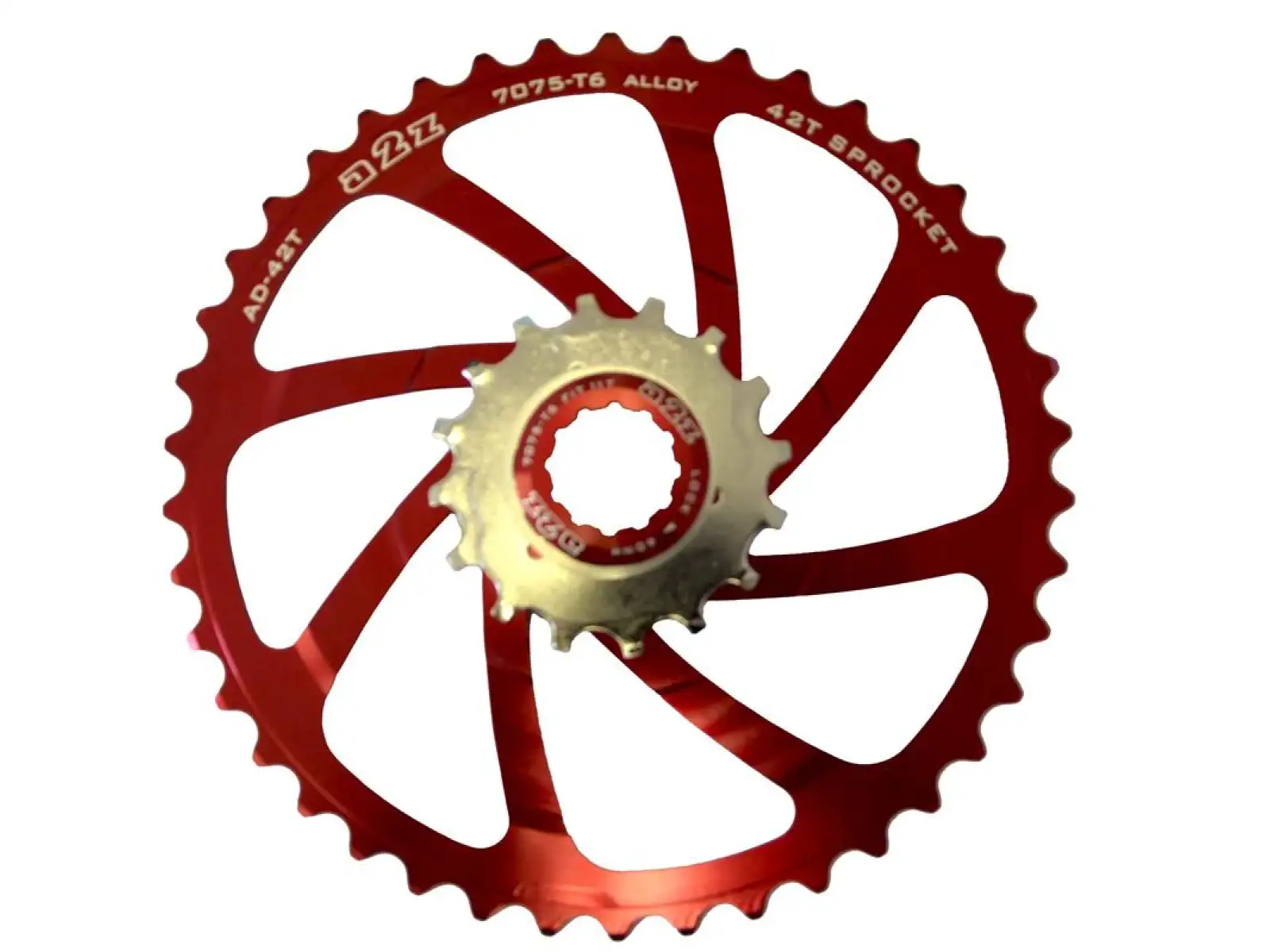 A2Z Kassettenadapter AD-42 Zähne Rot