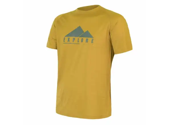 Sensor Merino Air PT Explore Herren T-Shirt Kurzarm Mustard