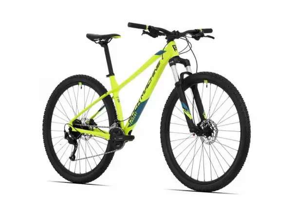 Rock Machine Torrent 20-29 Mountainbike hochglänzend radioaktives Gelb/Schwarz/Petrolblau