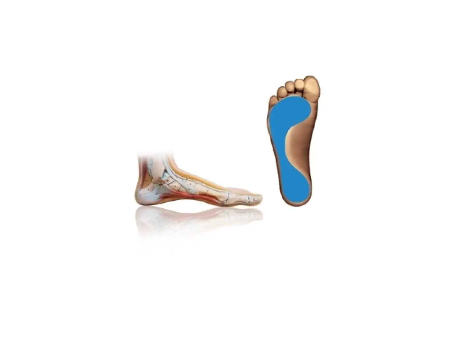 Sidas 3feet Comfort DE Mid Arch Einlegen mittlerem Fußgewölbe 1 Paar