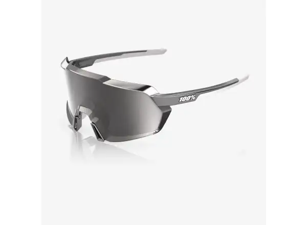 100% Korbin Brille Gloss Black Chrome HiPER Silver Mirror