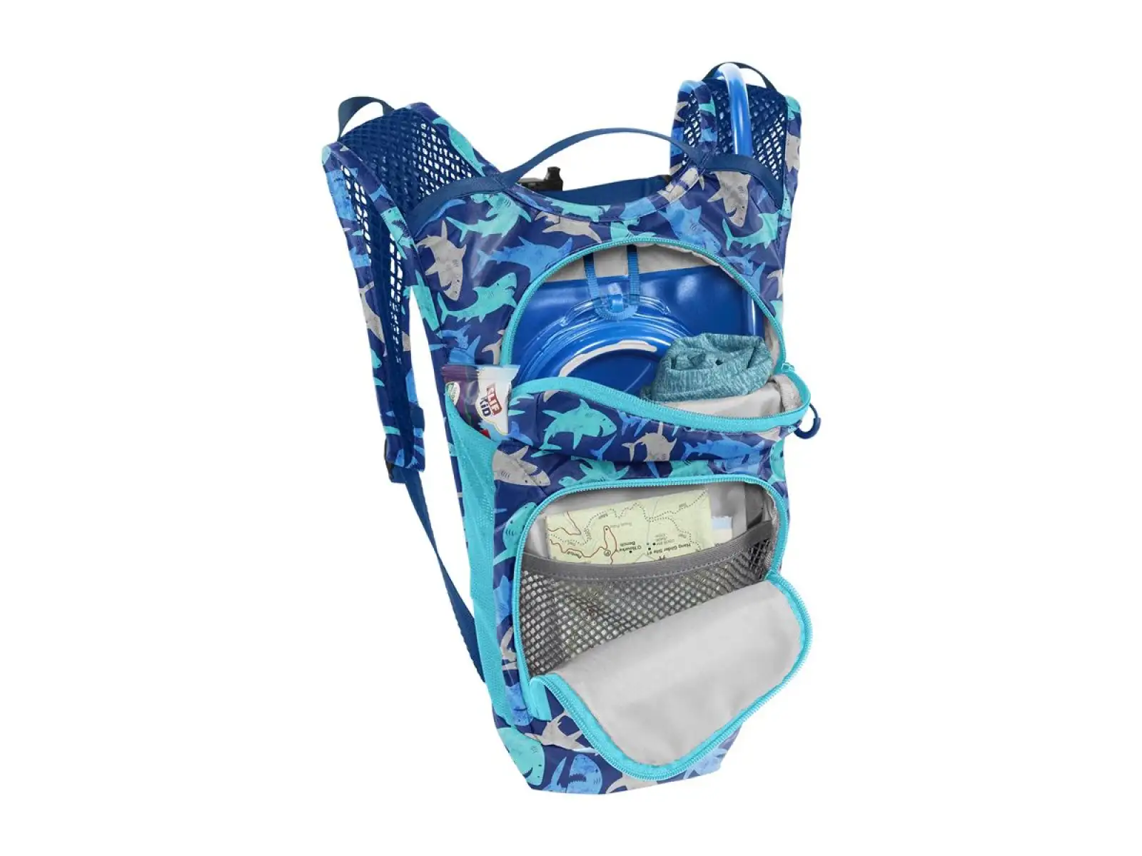 Camelbak Mini Mule Kinder-Rucksack 5 l + Reservoir 1,5 l Sharks
