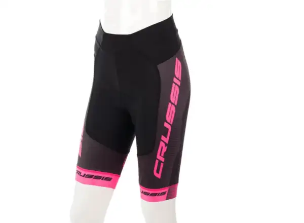 Crussis Damen Fahrrad Shorts Schwarz/Rosa