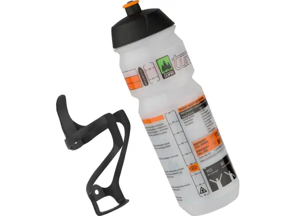 Tune Rechtsträger Carbon-Seitenflaschenhalter rechts inklusive Flasche 0,75 l