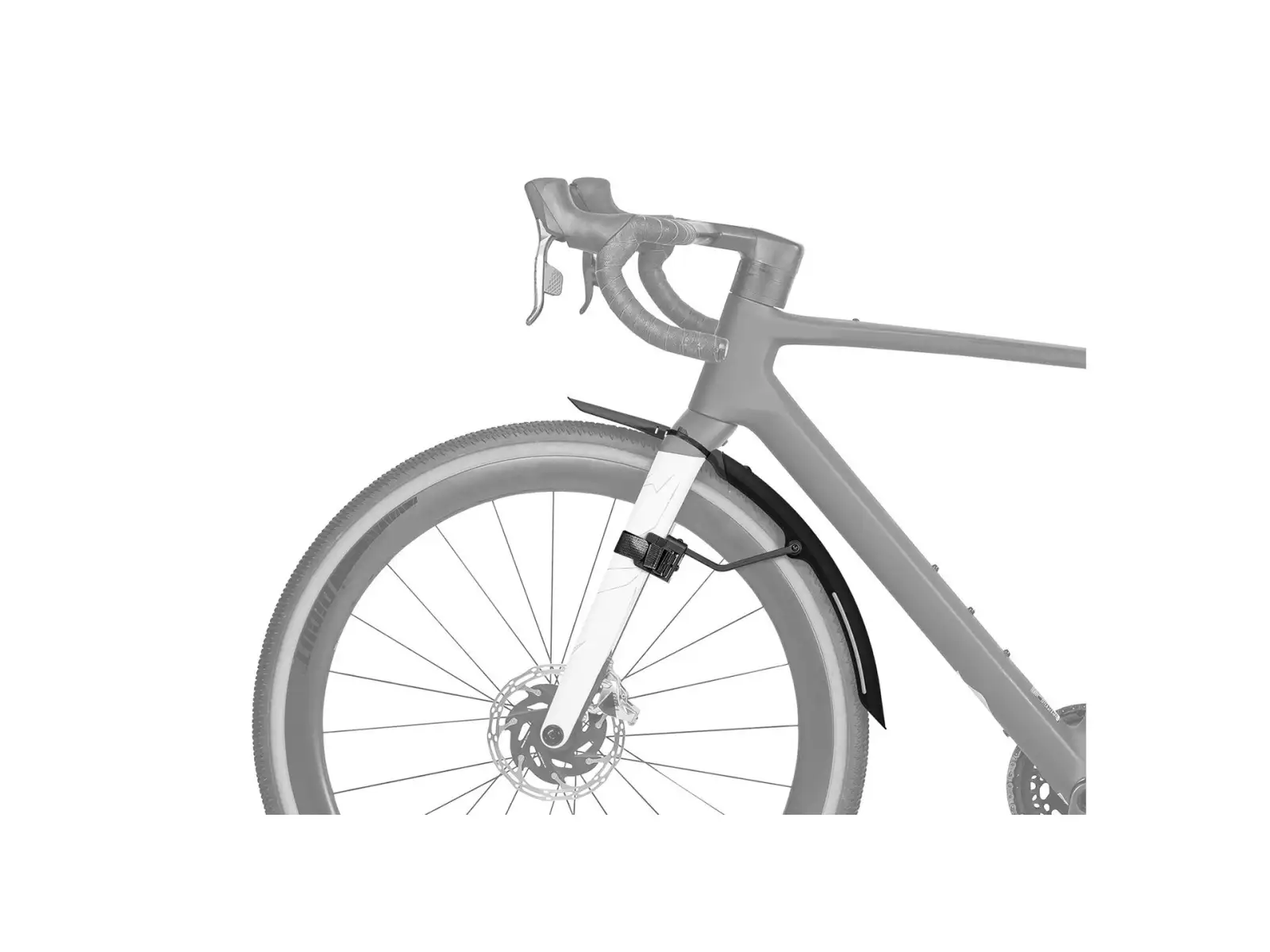 Topeak TetraFender G1 vorderer Schotterschutzblech reflektierender Aufkleber