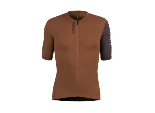 Mavic Essential Herren-Trikot kurzärmelig Bronze Carbone
