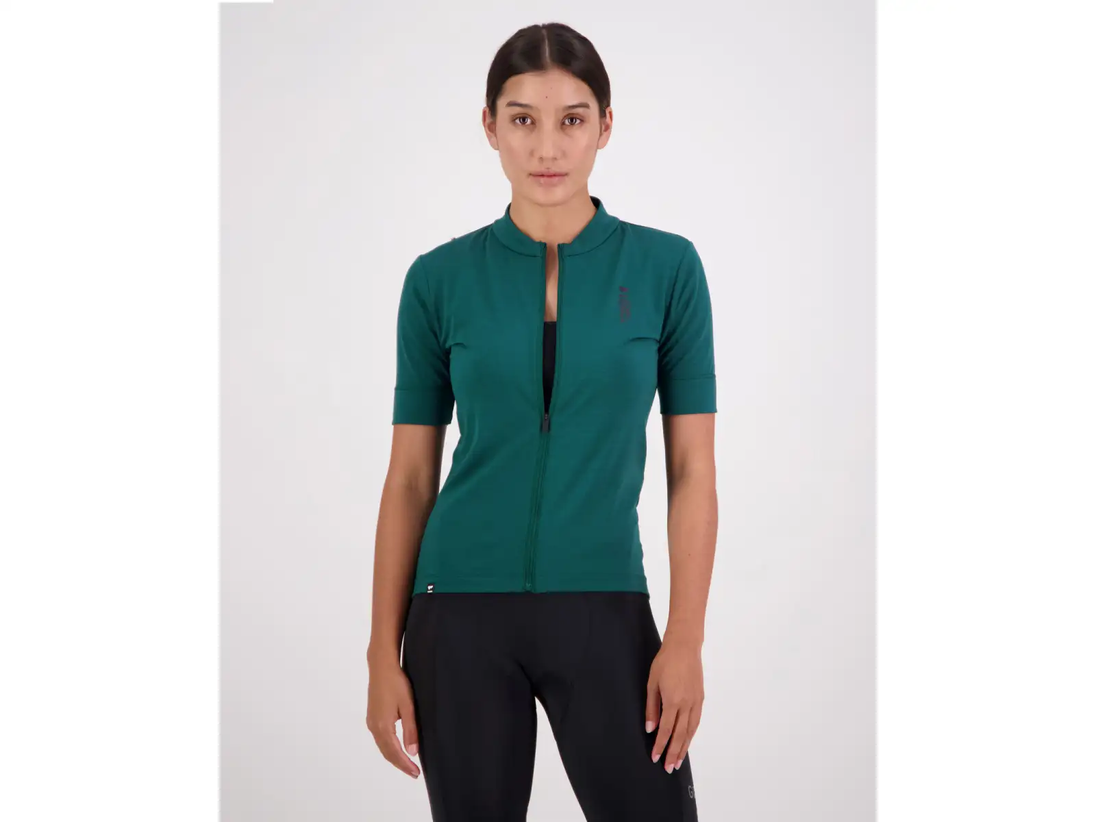 Mons Royale Roam Cargo Merino Shift Damen-T-Shirt mit kurzen Ärmeln Evergreen.