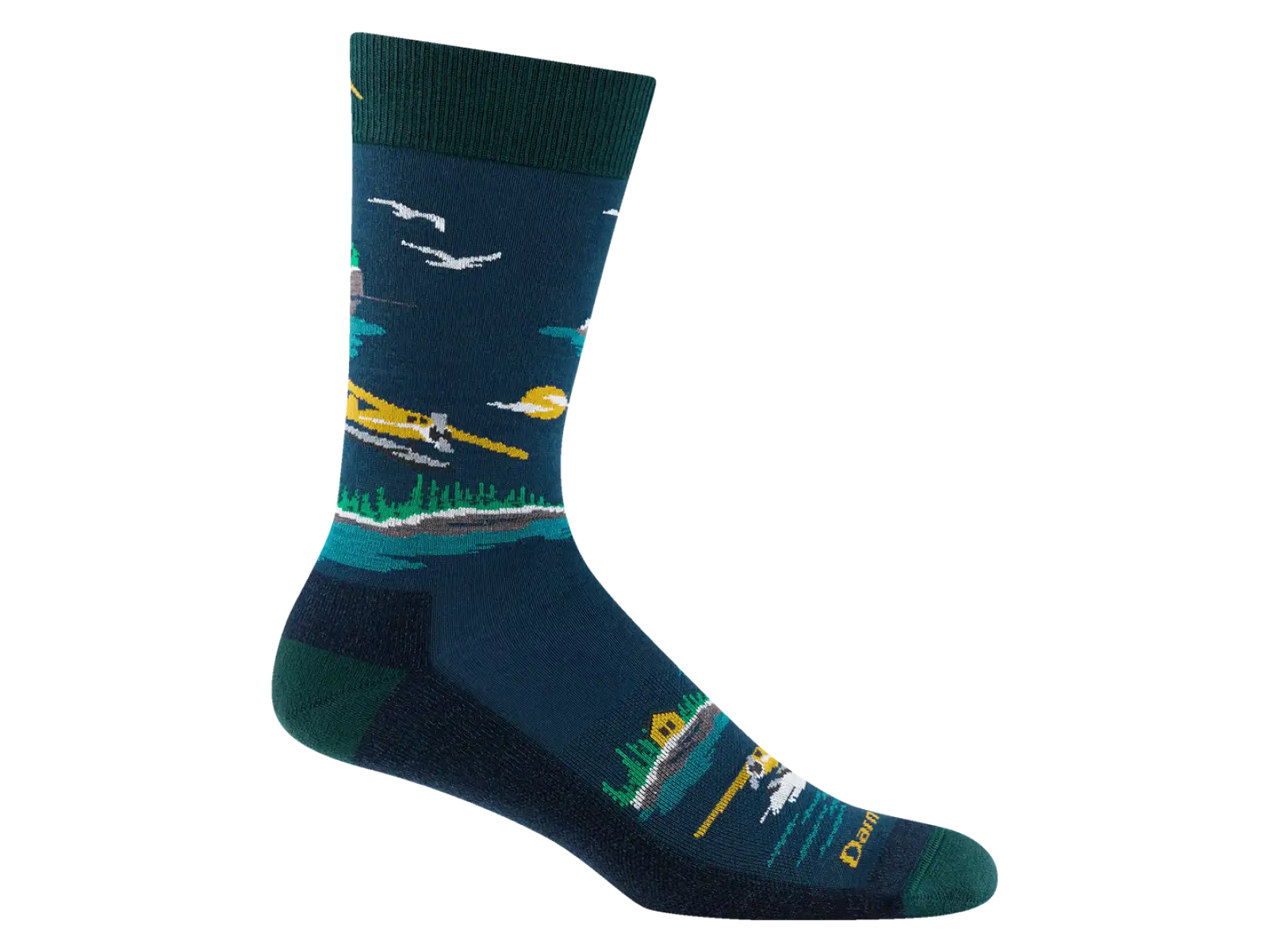 Darn Tough Float Boat Crew Lightweight Cushion Herren Socken Midnight