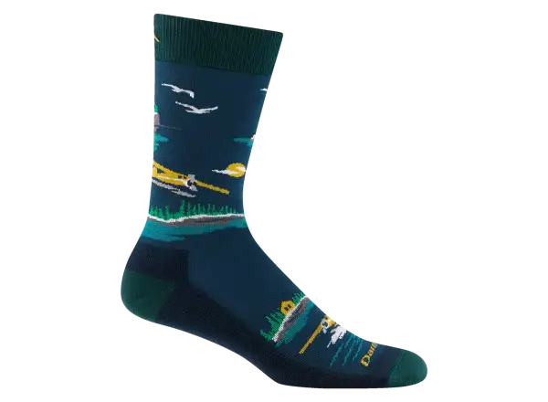 Darn Tough Float Boat Crew Lightweight Cushion Herren Socken Midnight
