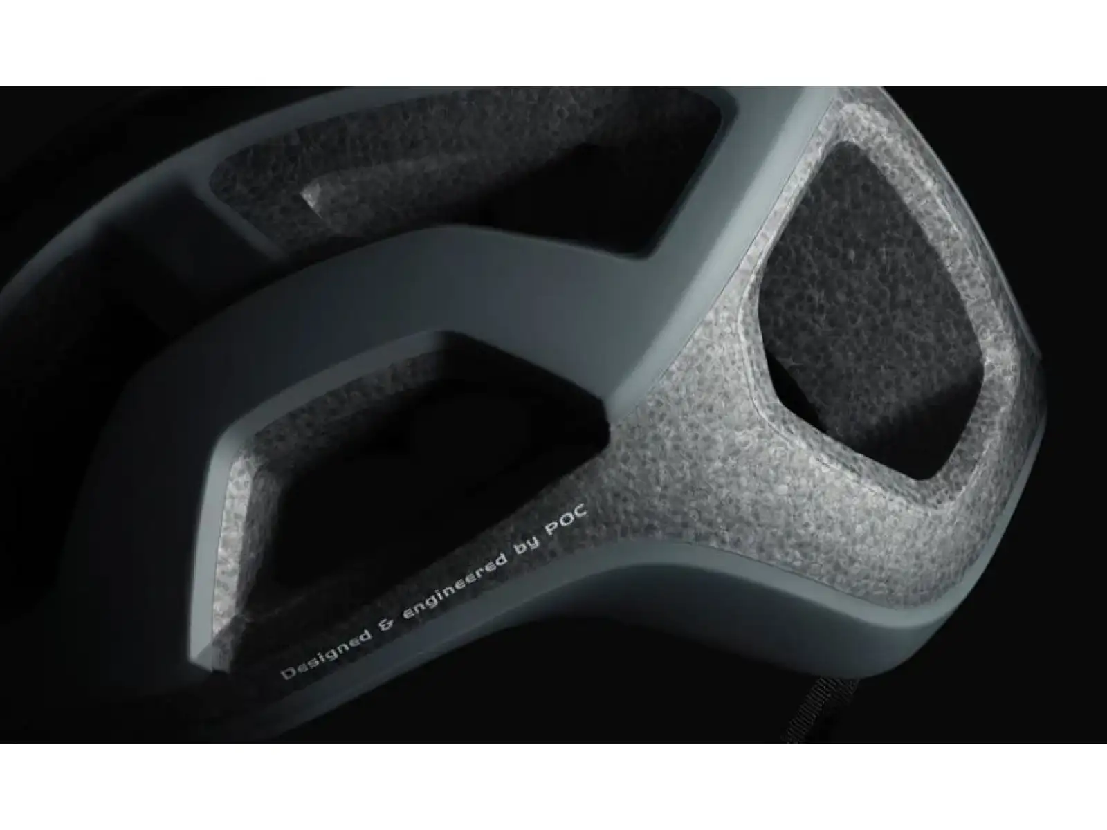 POC Ventral Lite Helm Uranium Black/Hydrogen White Matt