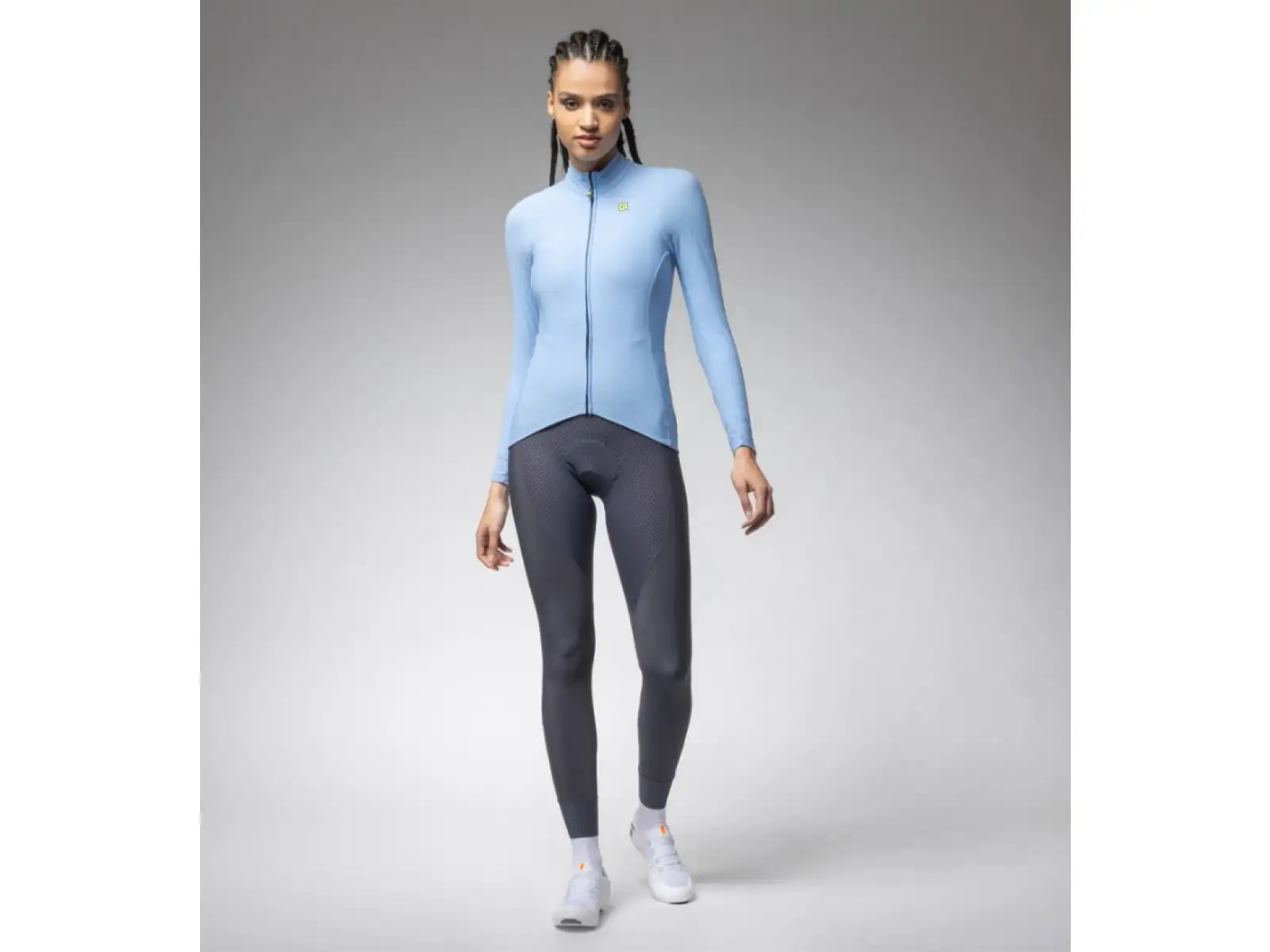 Alé R-EV1 Warm Race 2.0 Damen wärmeisoliertes Langarmtrikot Sky Blue