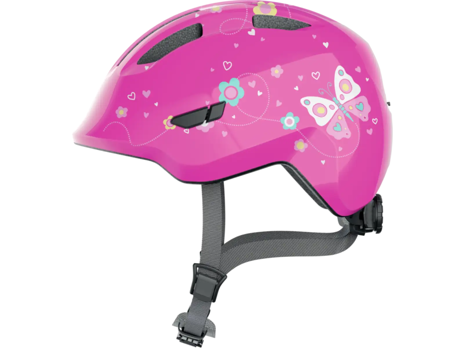 Abus Smiley 3.0 Kinderhelm Pink Butterfly