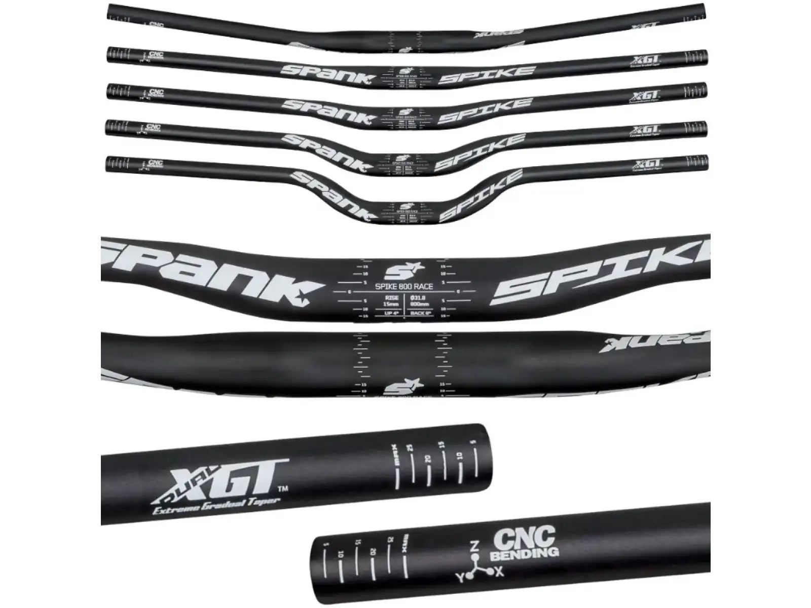 Spank Spike 800 Race Lenker 30R MTB Schwarz