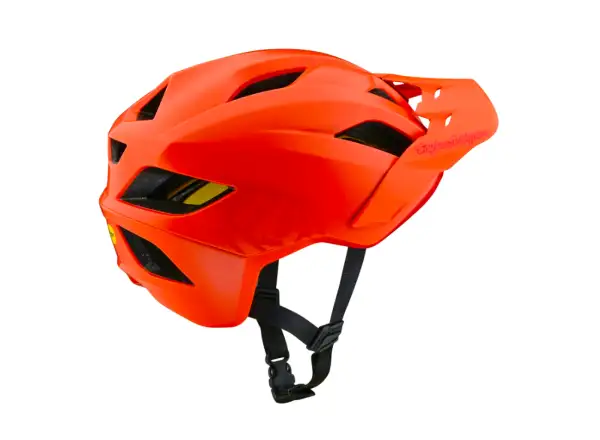 Troy Lee Designs Flowline Mips Kinderhelm Point Mandarin.