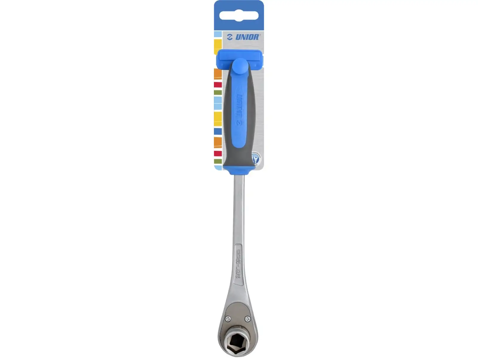 Unior Ratsche mit mittigem Antrieb 1/2" Schlüssel 8/14mm.