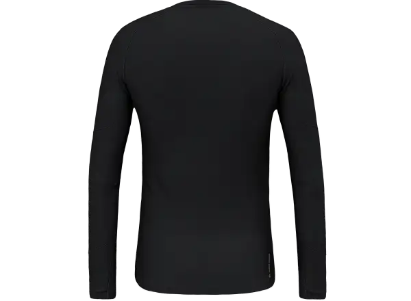 Salewa Cristallo Warm Alpine Merino Responsive Herren Langarmshirt Black Out Melange
