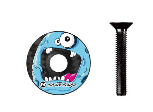 Rie:sel Design Stem:cap Vorbaukappe Monster Blue
