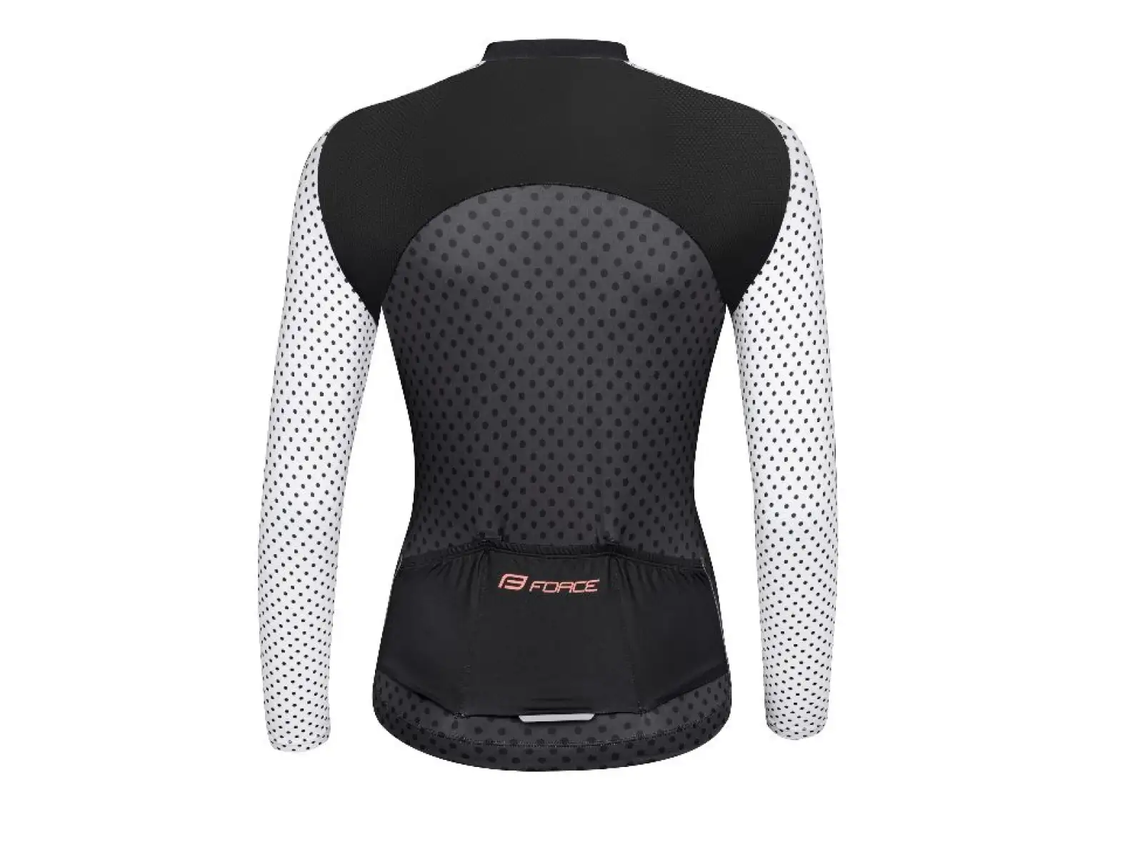 Force Points Damen Langarmshirt Schwarz/Weiß