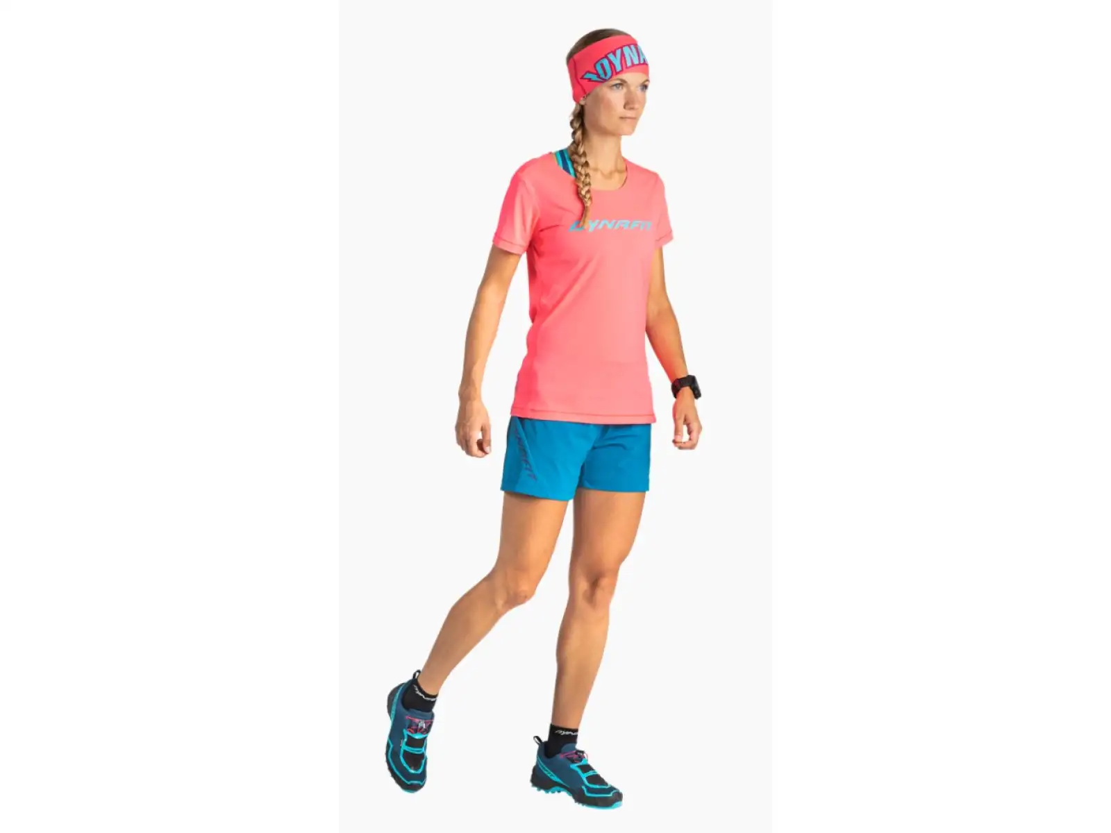 Dynafit Traverse 2 Damen Funktions-T-Shirt kurzärmlig Pink Glo