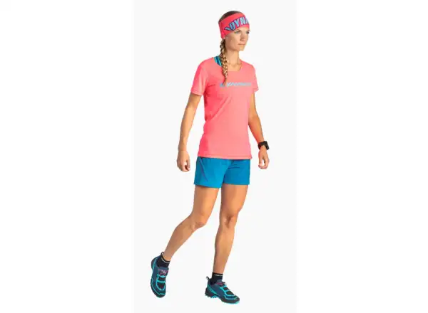 Dynafit Traverse 2 Damen Funktions-T-Shirt kurzärmlig Pink Glo