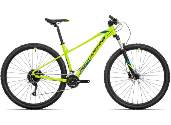 Rock Machine Torrent 20-29 Mountainbike hochglänzend radioaktives Gelb/Schwarz/Petrolblau